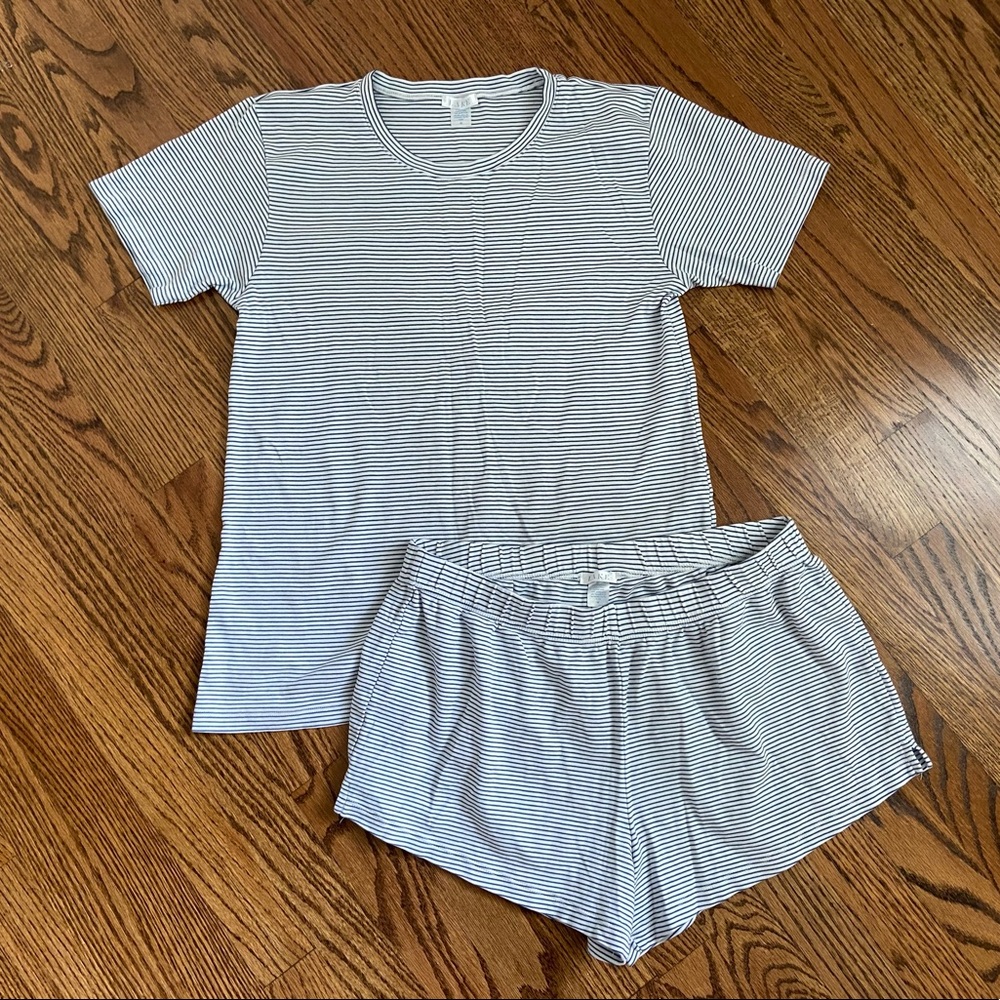 Lake Pajamas Pima Cotton Weekend Shorts Set in Navy
